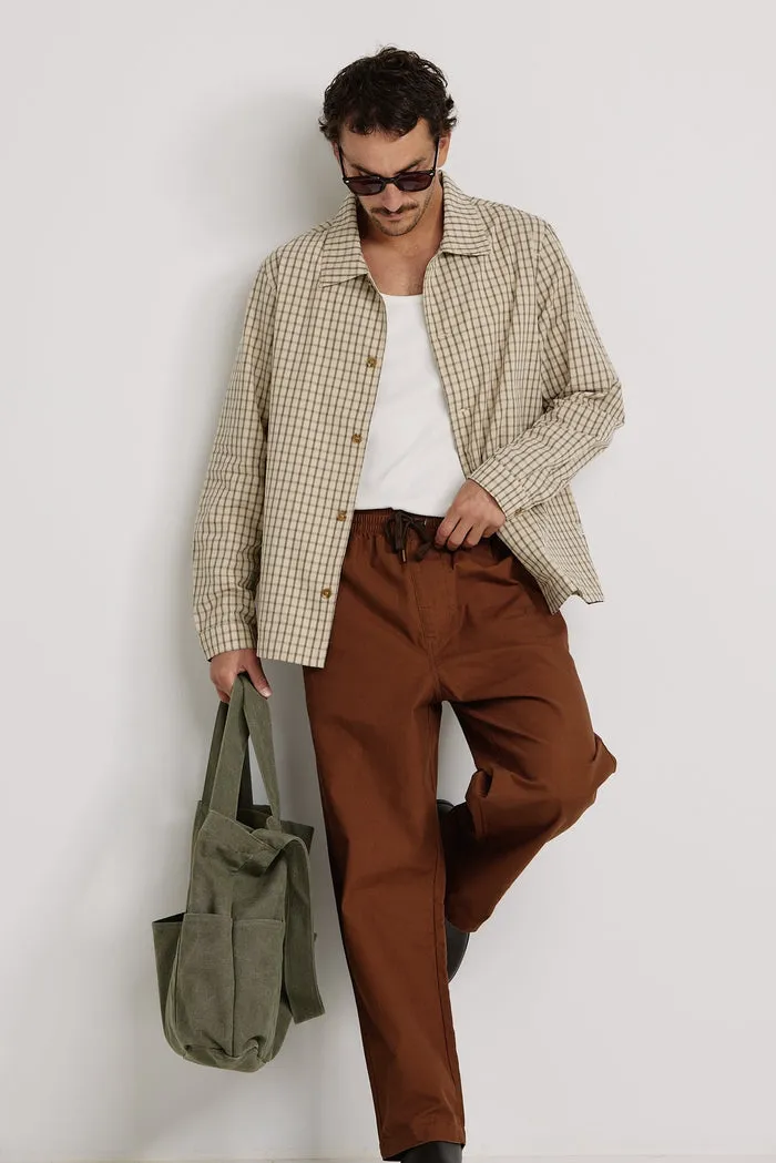 Rhythm Slacker Pant - COFFEE