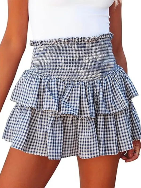 Ruffled Skirt in Classic Gingham