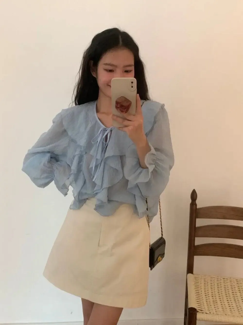 S8805 Ruffled Blouse