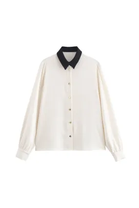 'Sadie' Versatile Patched Collar Shirt