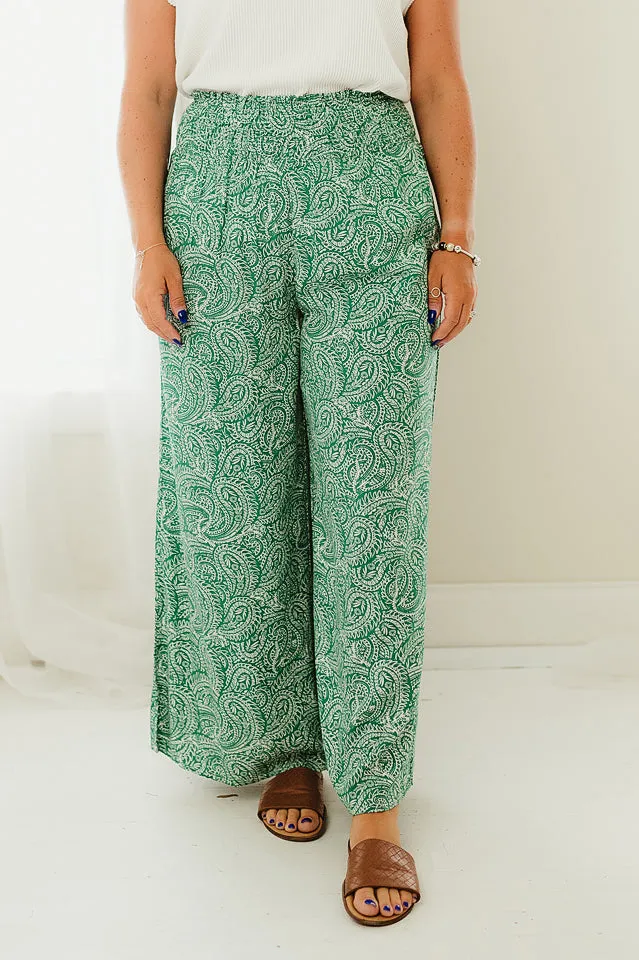 Smocked Boho Pants