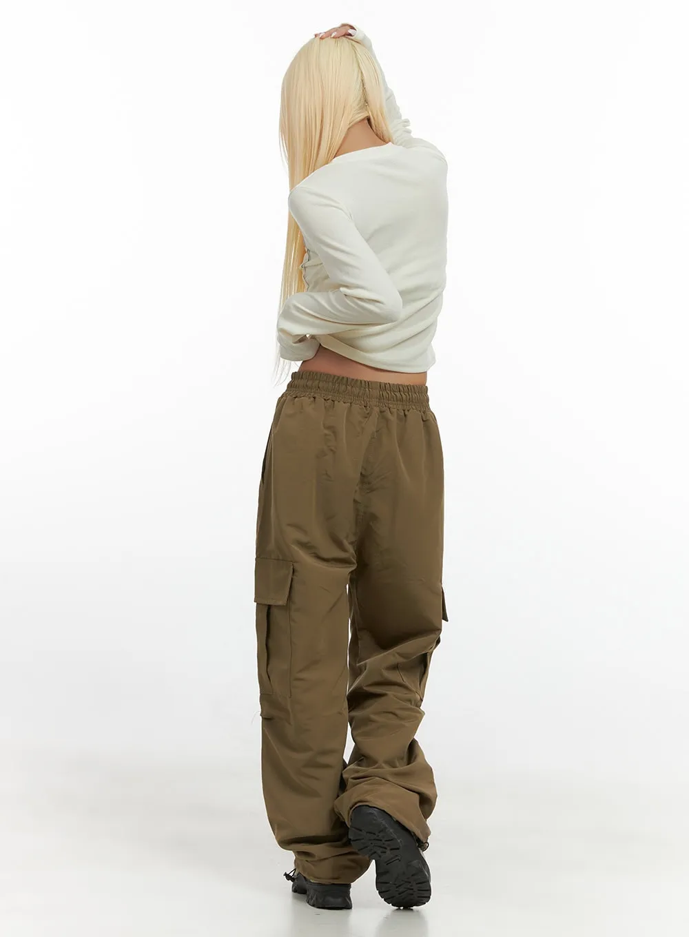 Stylish Wide Leg Cargo Pants CS426