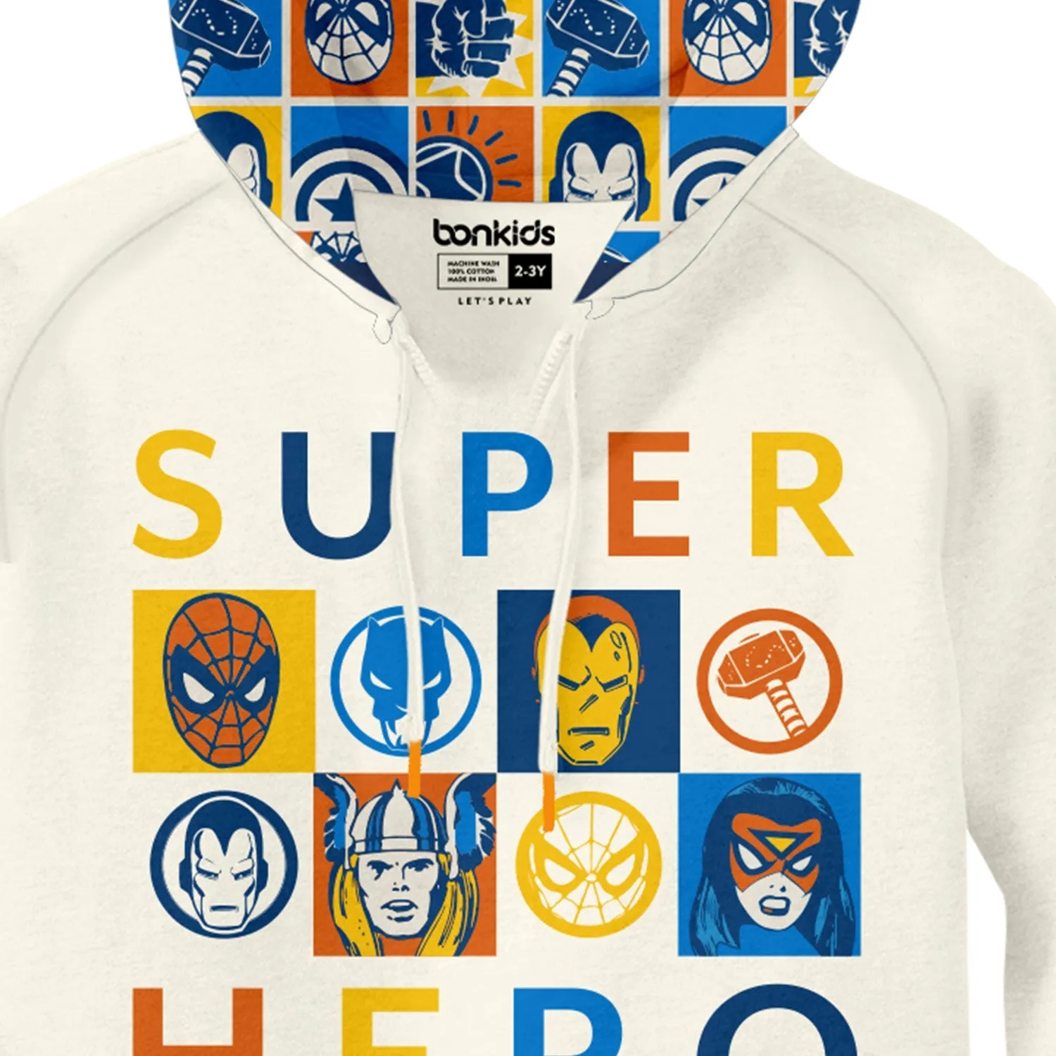 Super Heros Boys Hoodies