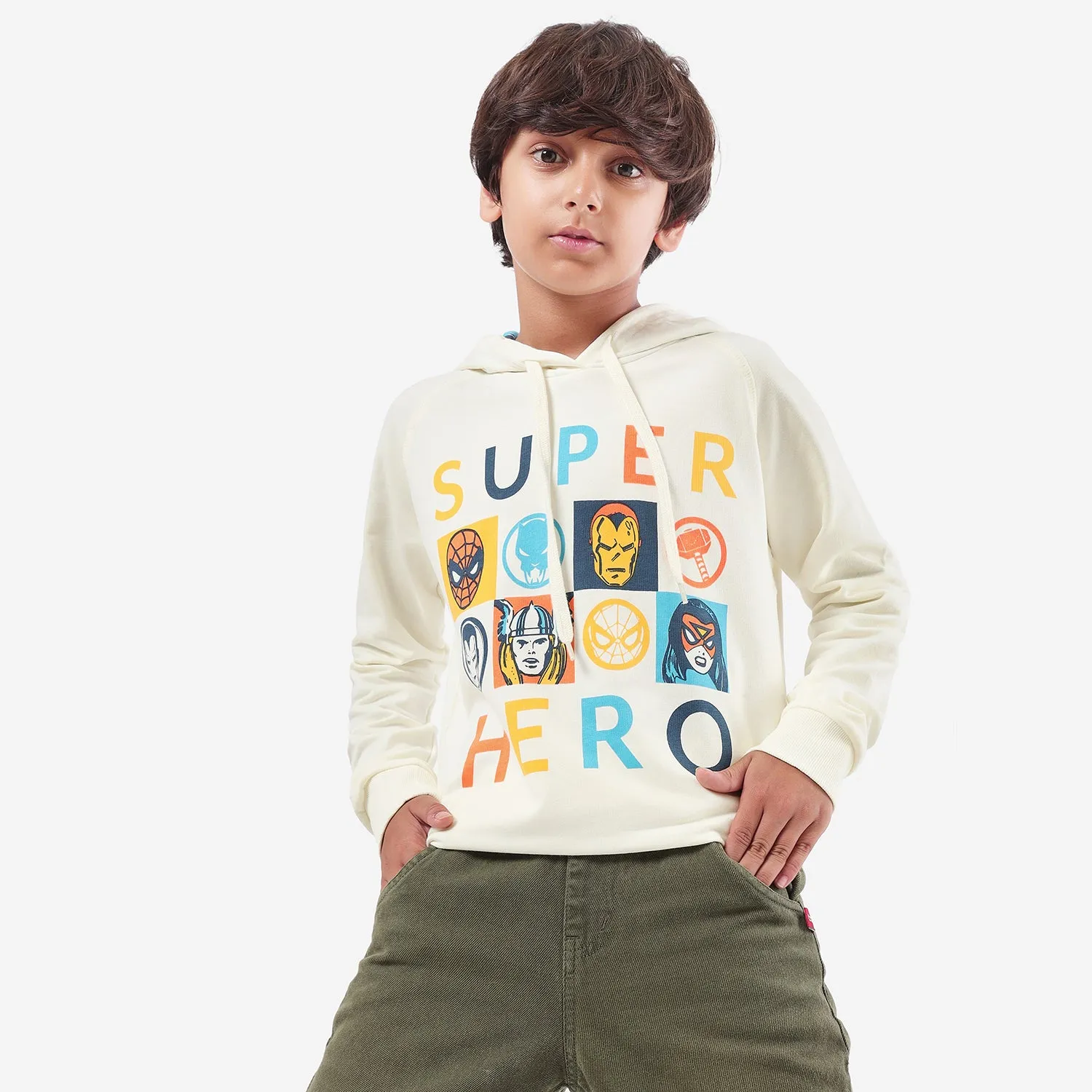 Super Heros Boys Hoodies