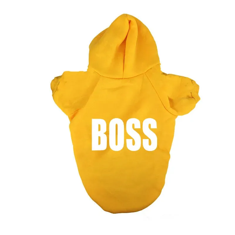 Trendy Pet Hoodie With Words For All Sizes Pets