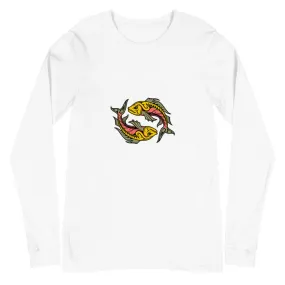 White Pisces Versatile Long Sleeve Tee