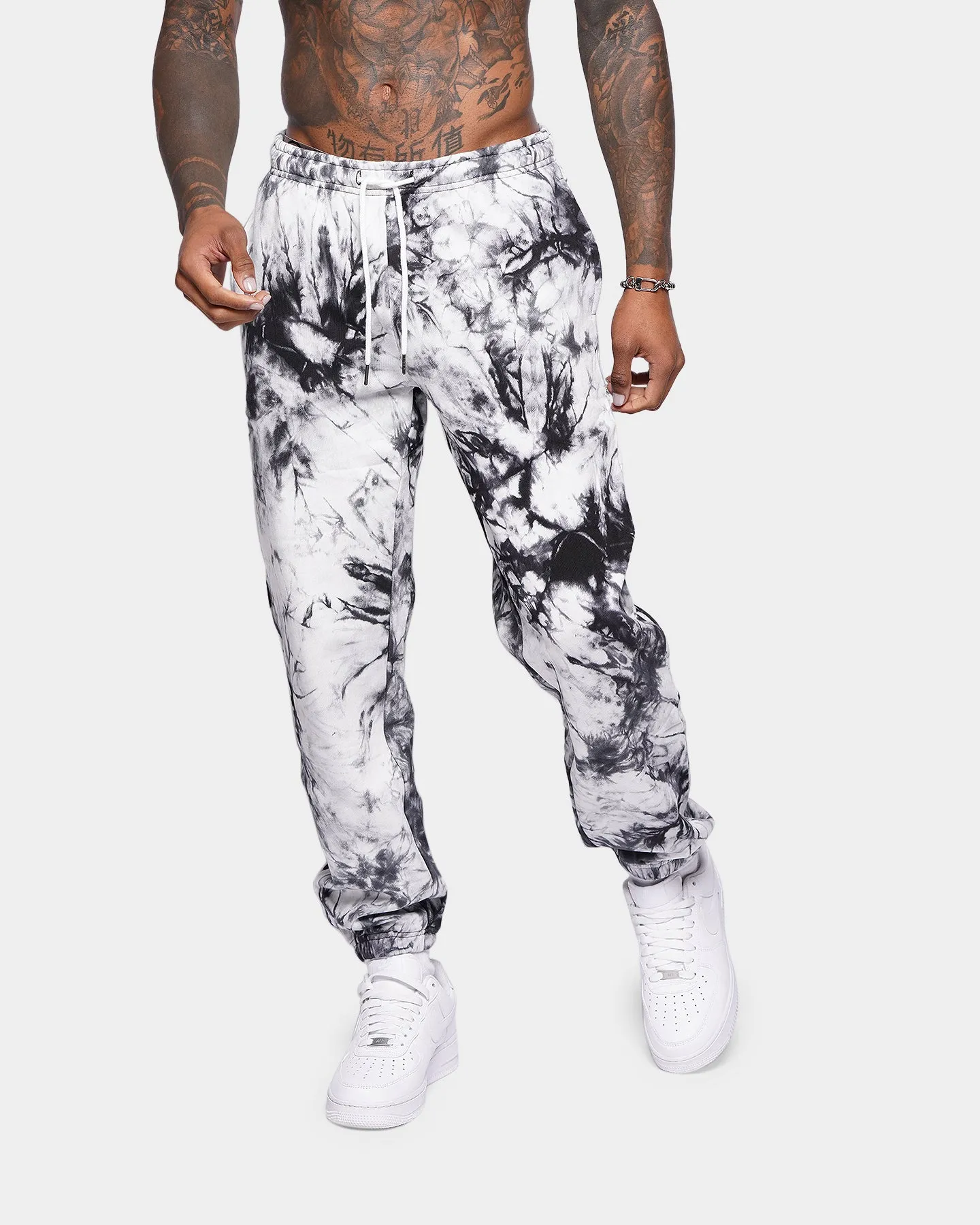 XXIII Zareek Tie Dye Track Pants Black/White